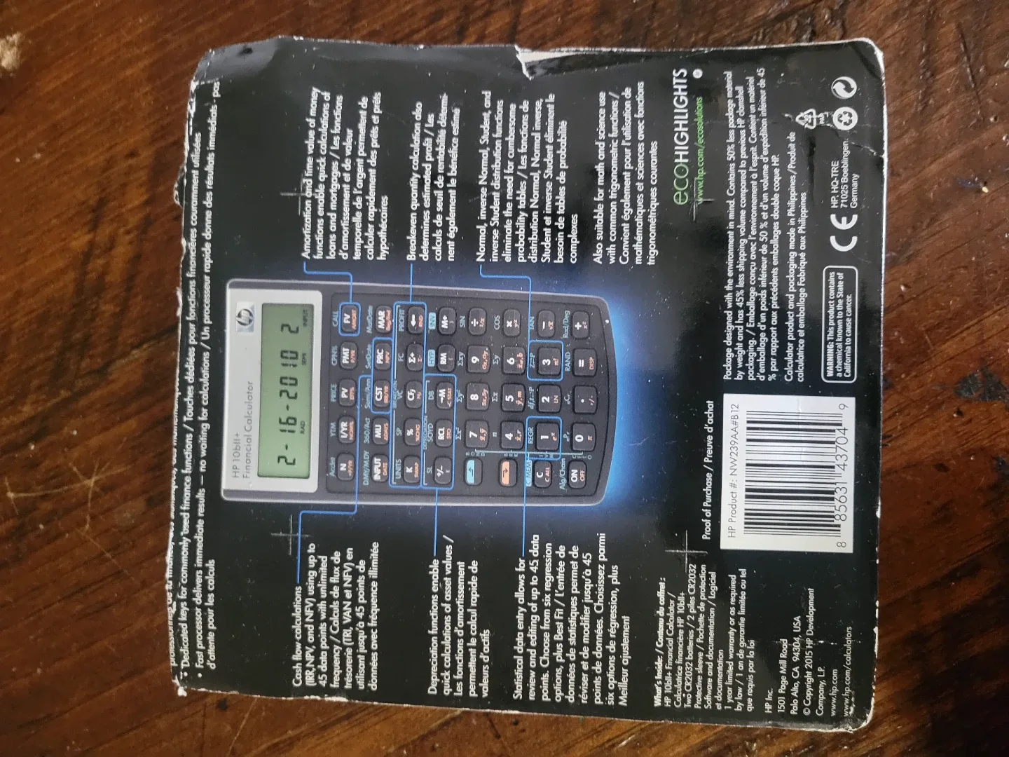 HP 10bII+ Financial Calculator image indicator(5)