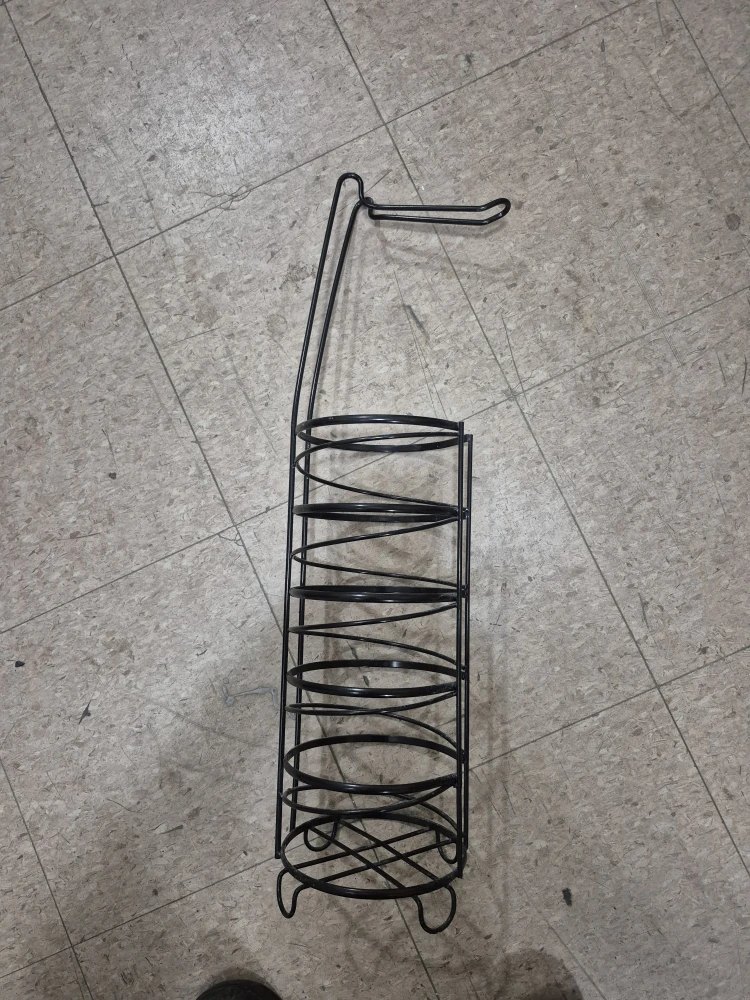 Black Metal Plate Rack Holder - photo 3