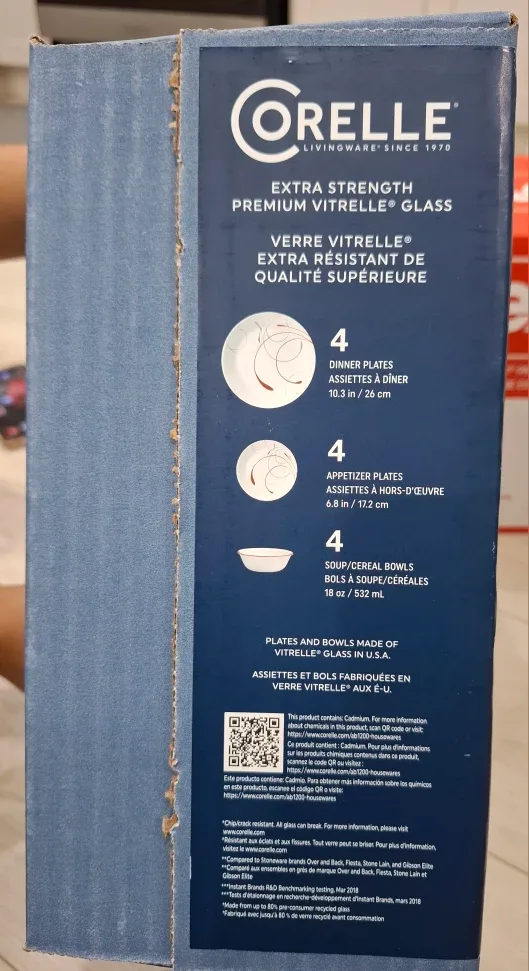 New Corelle Splendor 12-Piece Dinnerware Set image indicator(4)