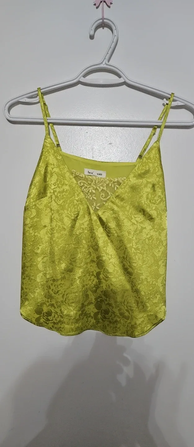 💚Lace green top thumbnail