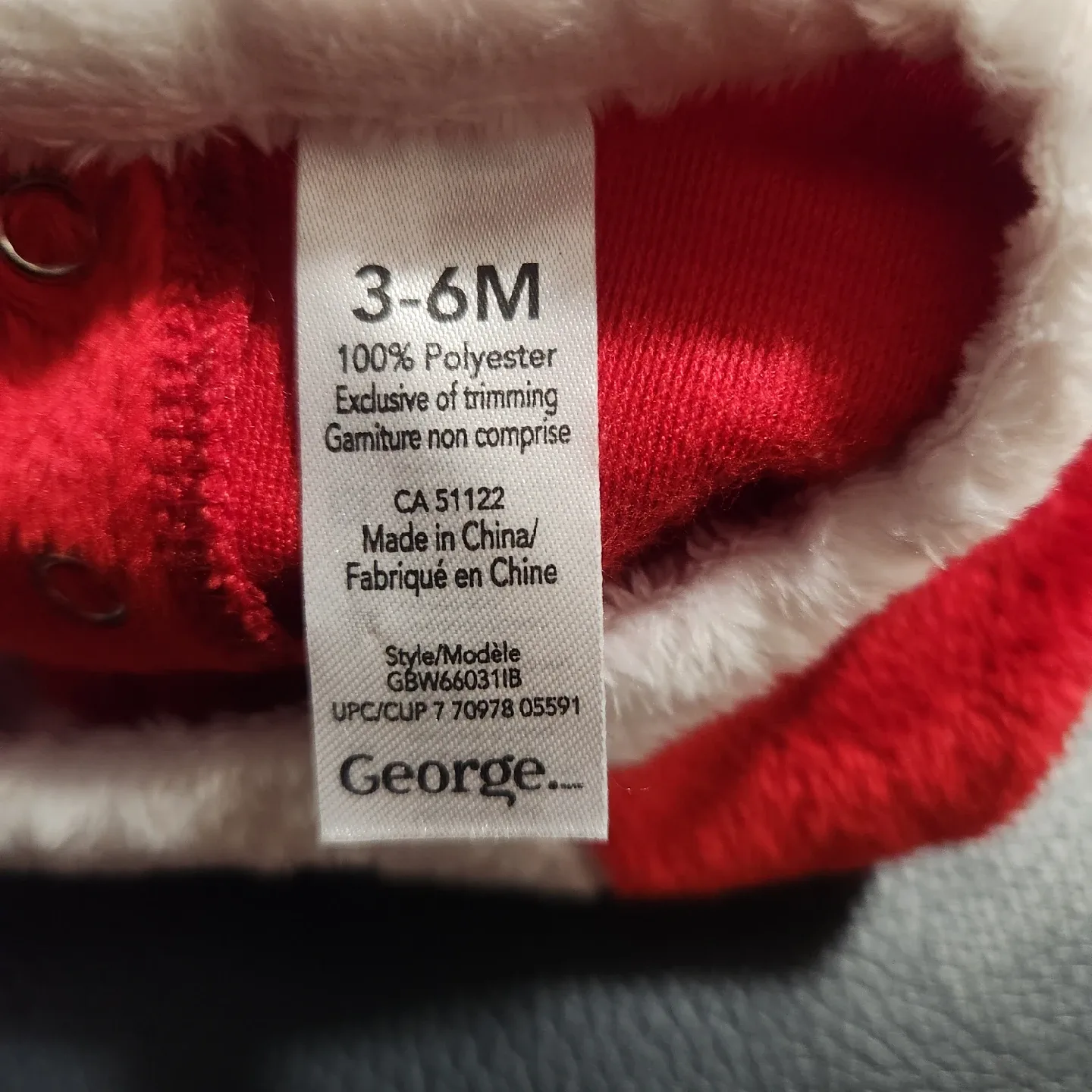 George Baby Santa Outfit - 3-6M image indicator(2)