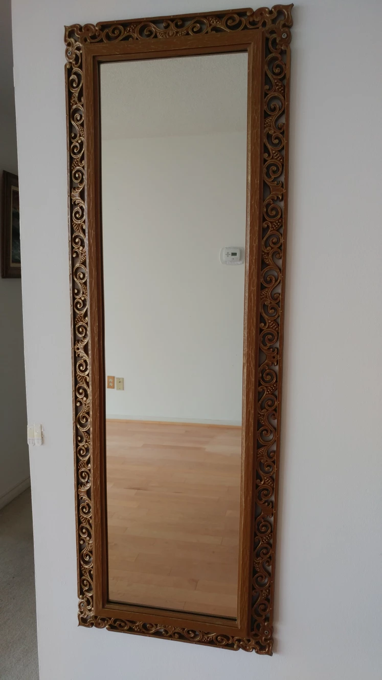 Ornate Gold Full Length Mirror