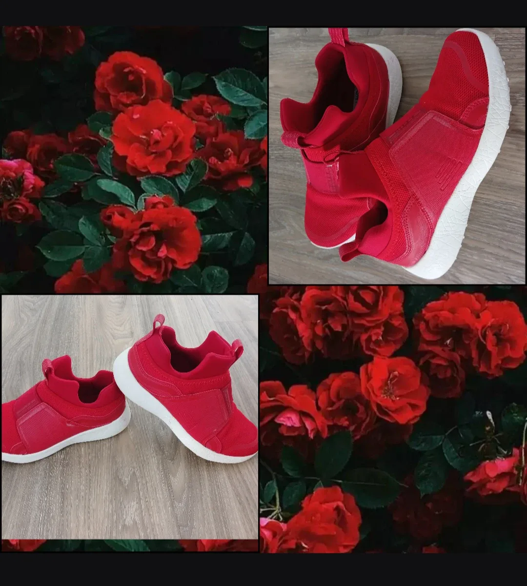Red Slip-On Sneakers