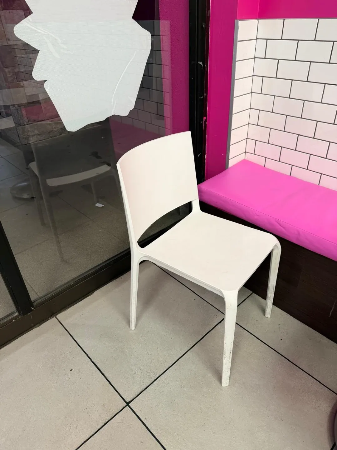 Chair, table, stanchions, canvas paintings image indicator(7)