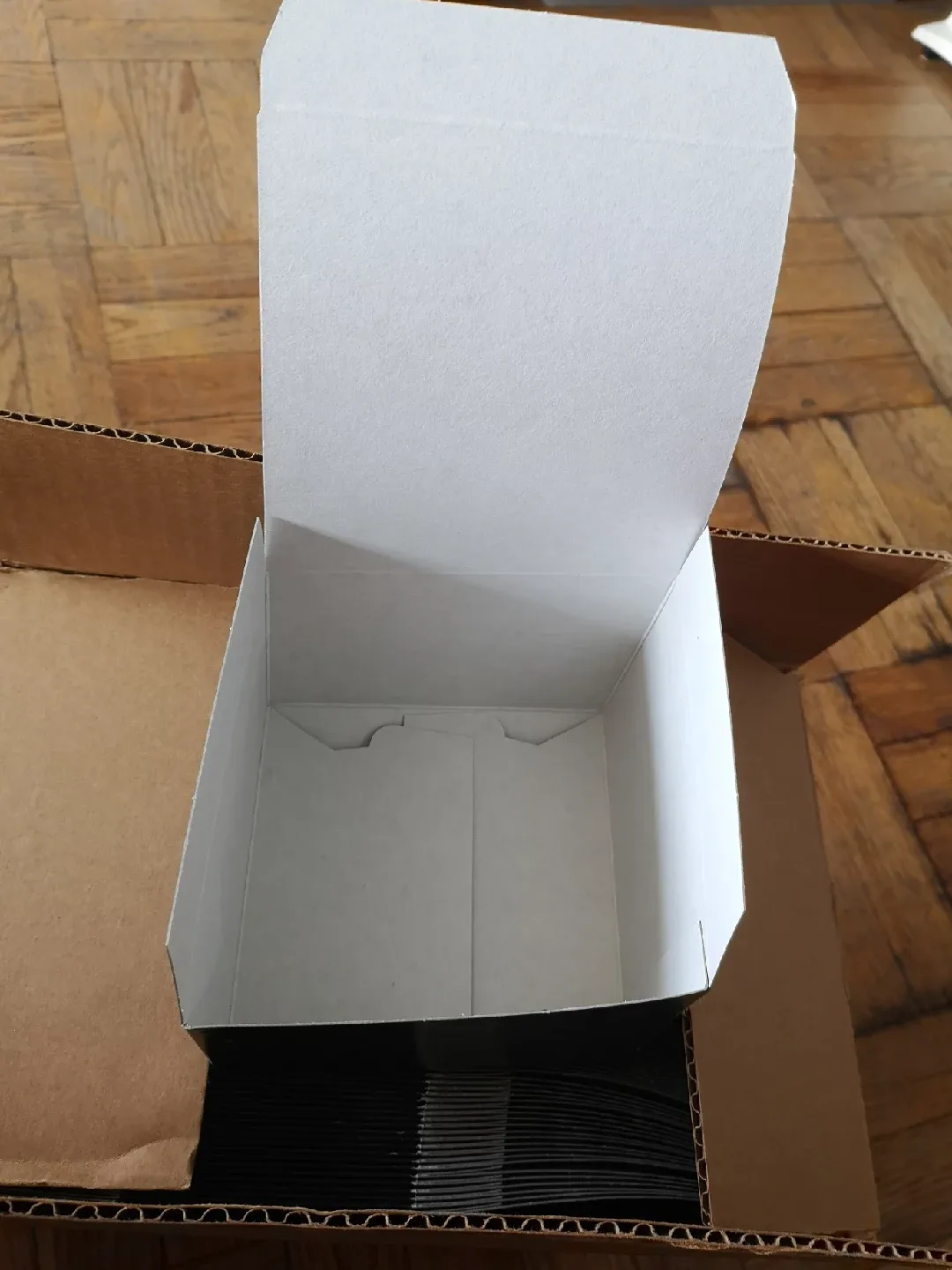 Uline Gift Boxes - Black Gloss 5x5x3.5" image indicator(6)