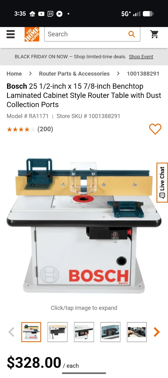 Bosch 12 Amp Corded Electronic Router image indicator(6)