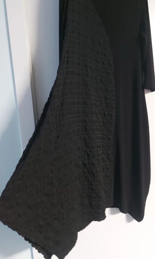 Joseph Ribkoff Black Asymmetrical Dress Size 16 image indicator(2)