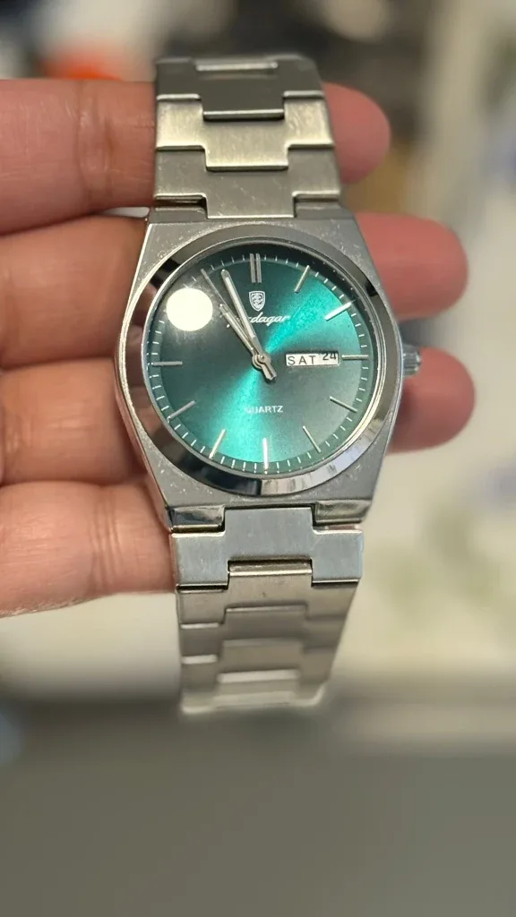 Sugess Green Dial Quartz Watch image indicator(2)