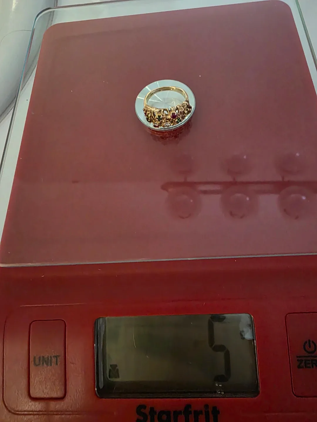 10K Gold Ring with Gemstones image indicator(4)