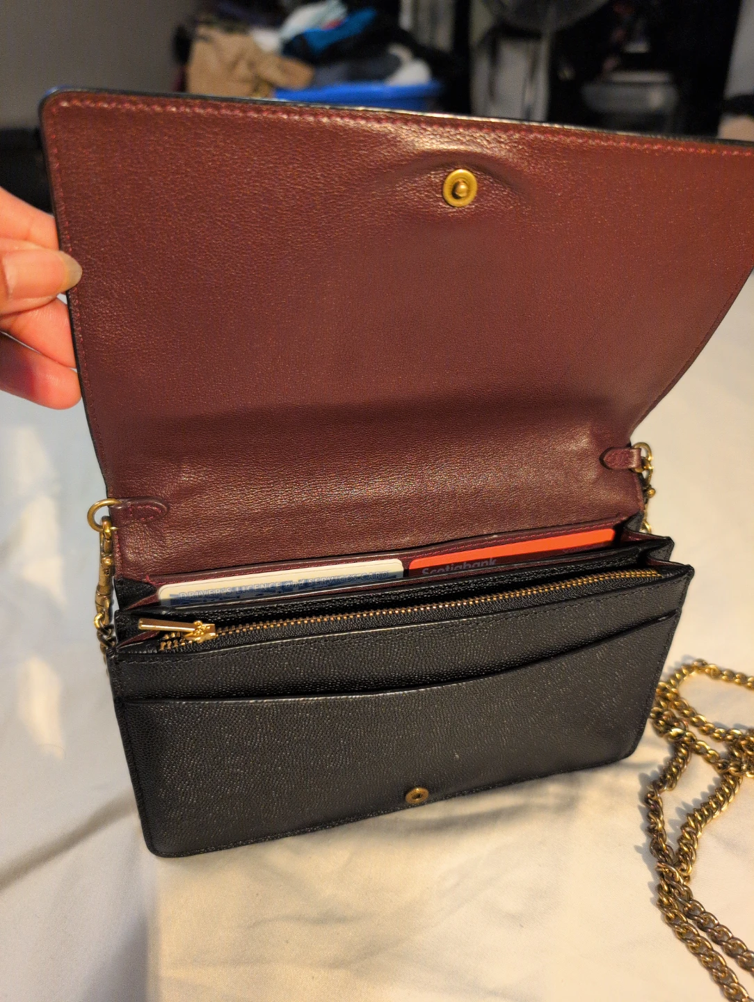 Coach Black Leather Crossbody Wallet - photo 3