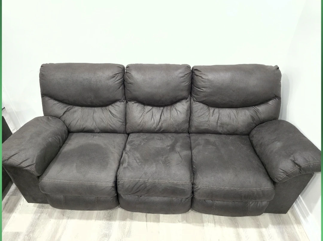 Brown 3-Seat Reclining Sofa