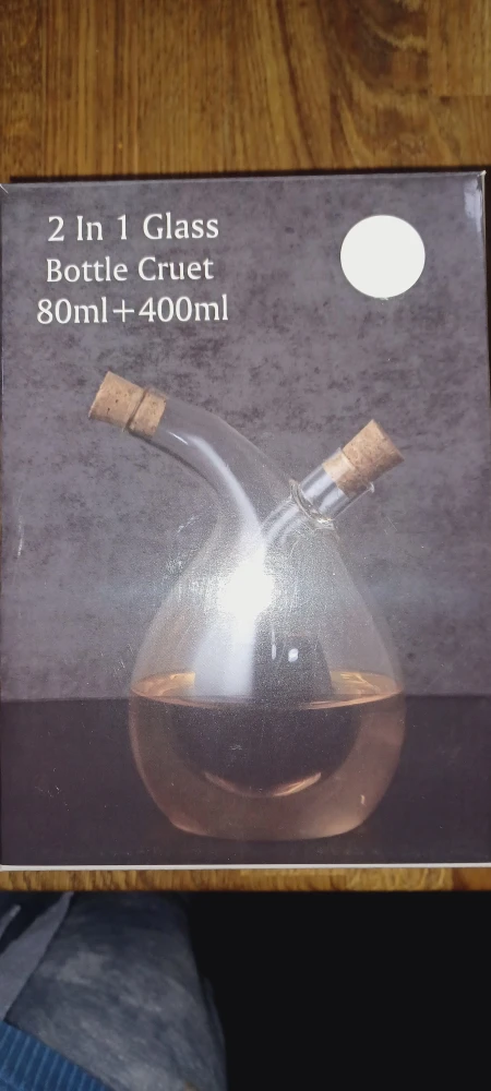 2 in 1 Glass Bottle Cruet (80ml + 400ml)