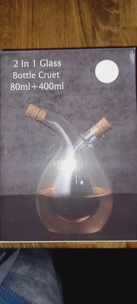 2 in 1 Glass Bottle Cruet (80ml + 400ml)