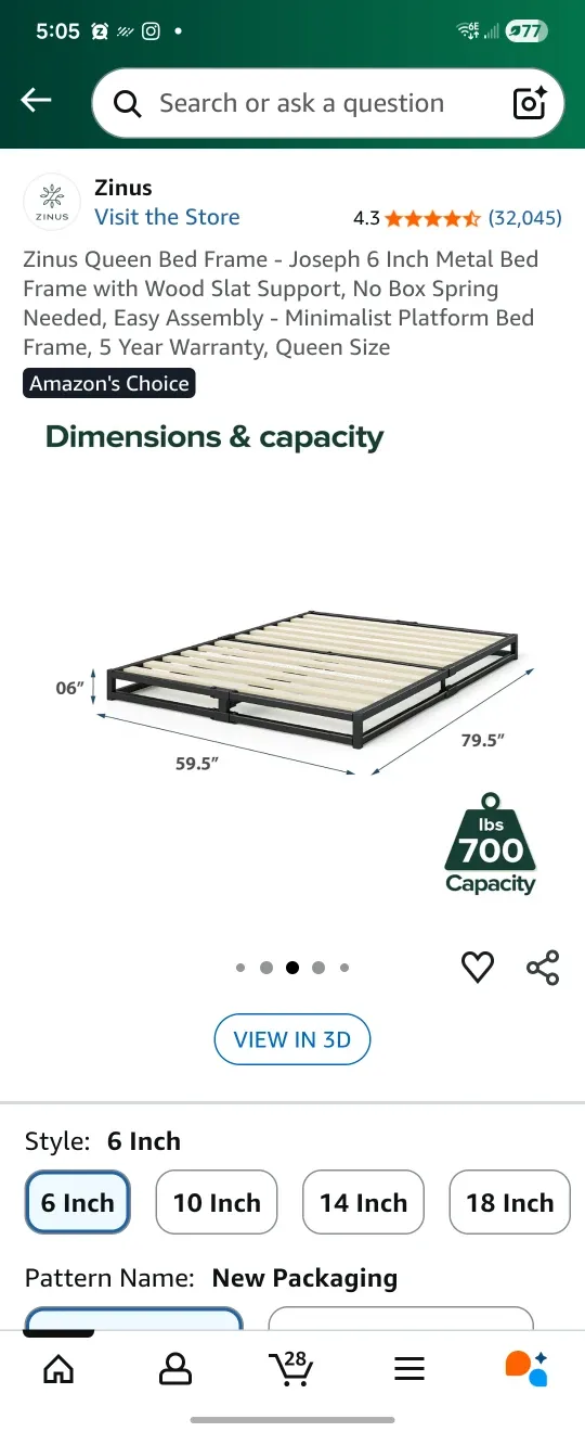 Queen Bed Frame - Minimalist Style image indicator(2)
