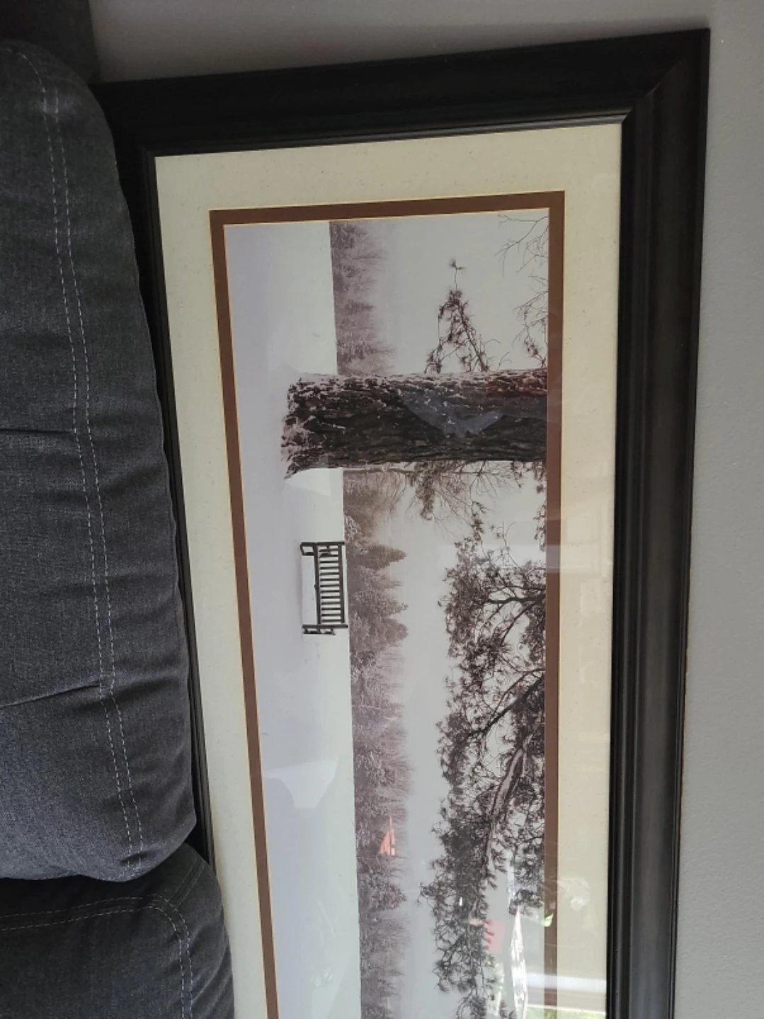 Framed Winter Scene Print