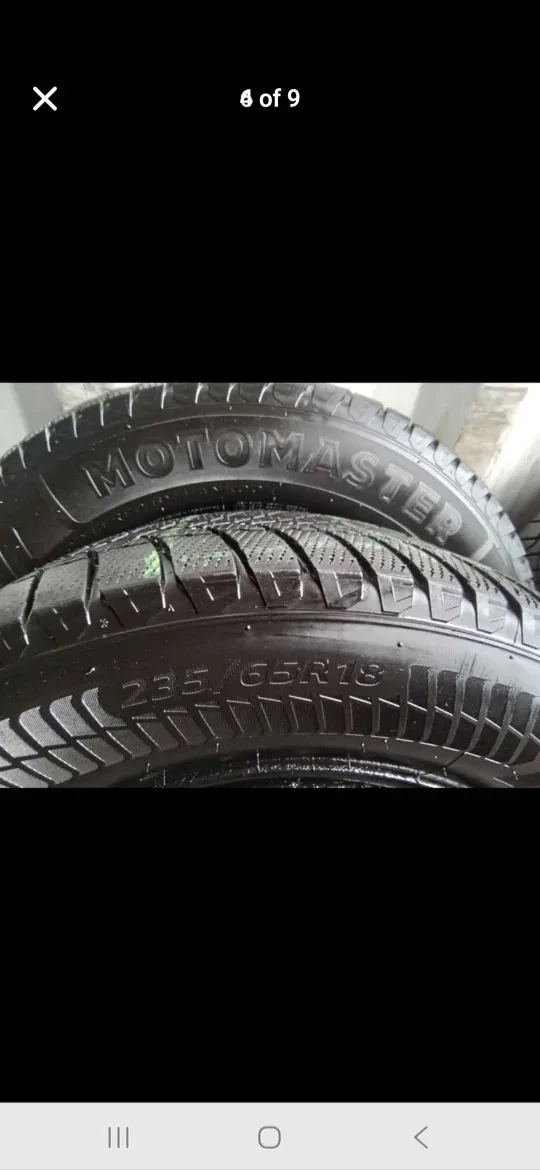 Set of 4 MOTOMASTER Winter Tires & Rims (235/65R18 5x114.3)