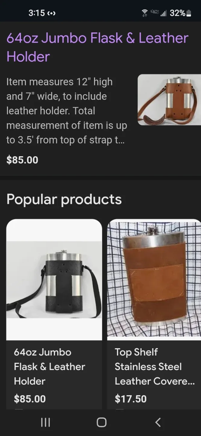 Stainless Steel 64oz Flask Brand New image indicator(8)