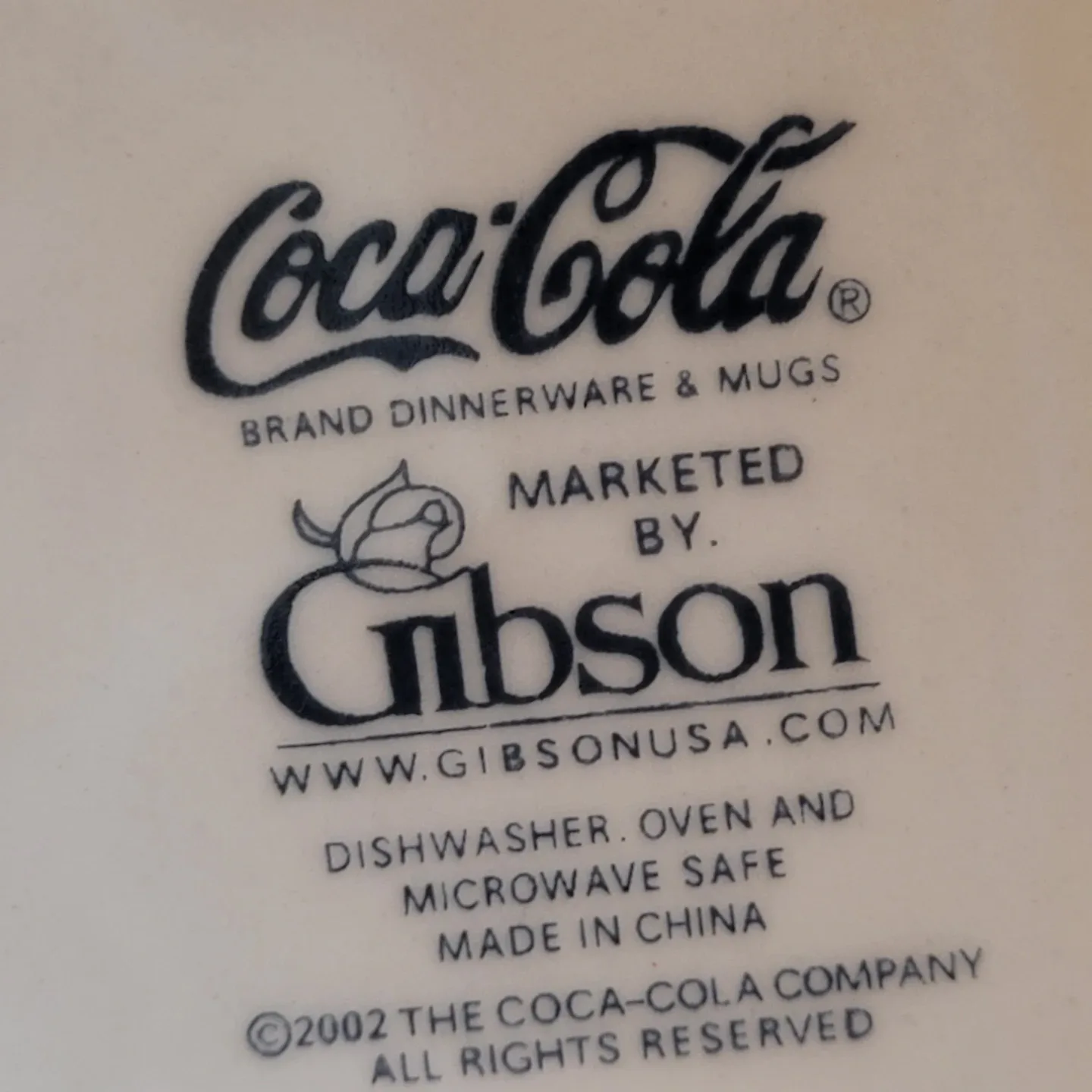 Gibson Coca-Cola Coke Soda Pop Retro Checker Themed Ceramic... image indicator(6)