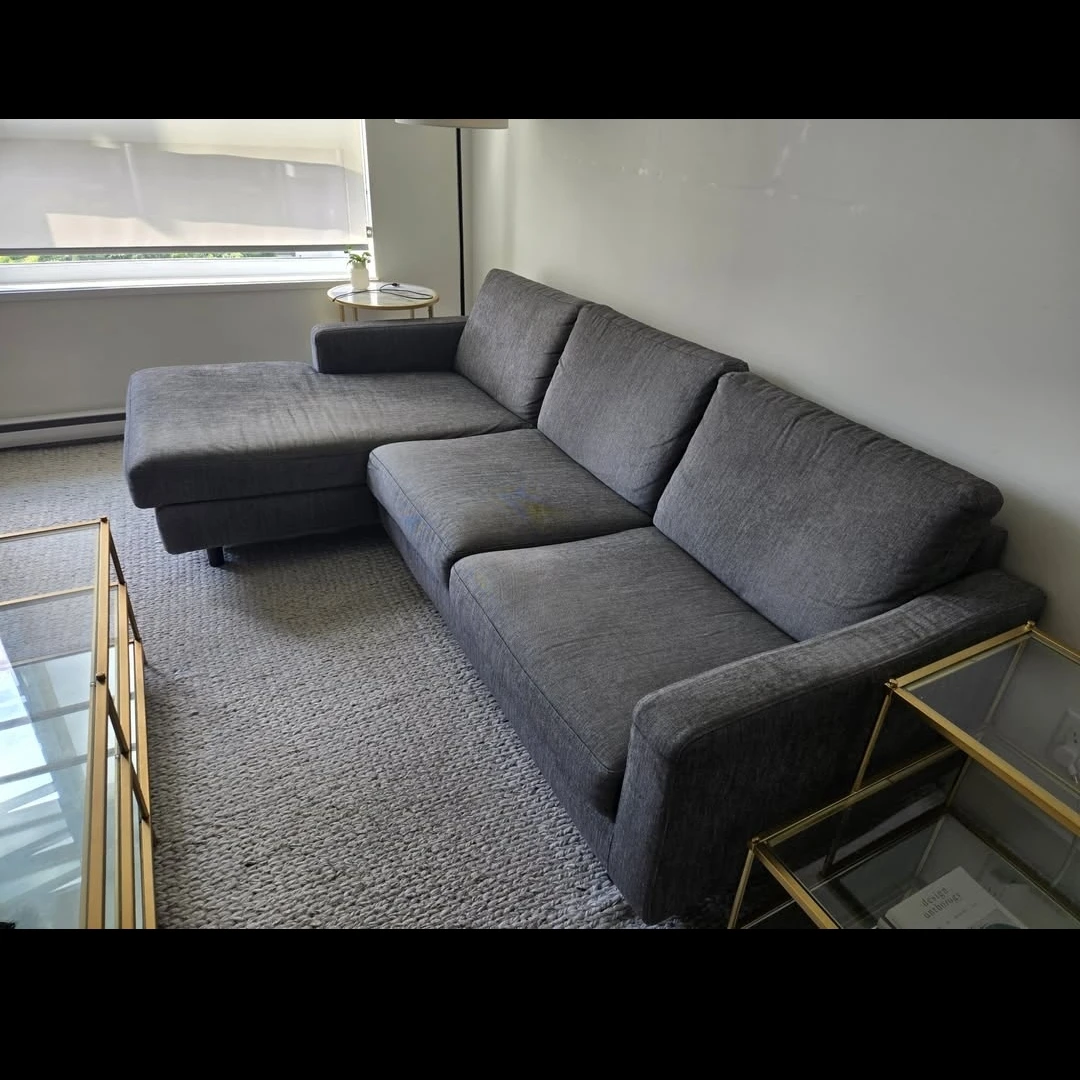 EQ 3 Grey Sectional Sofa - photo 4