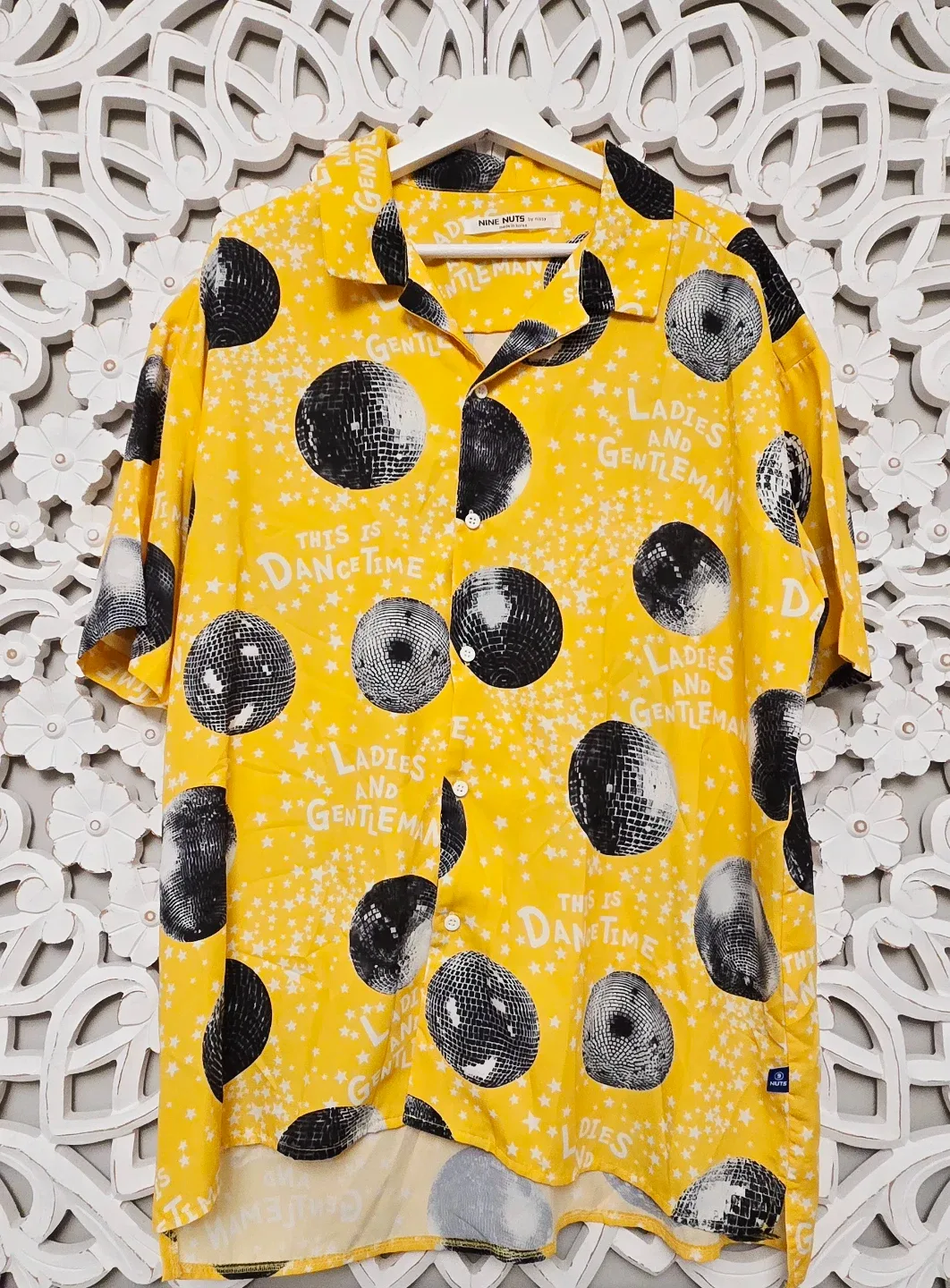 Nine Nuts by Nissy Yellow Disco Shirt