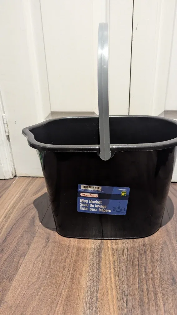 Plastico Black Mop Bucket