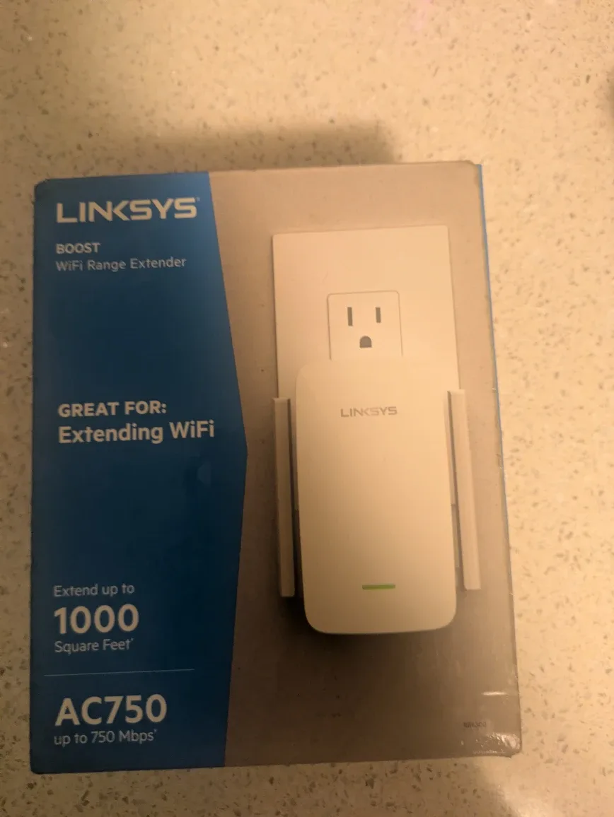 Linksys AC750 WiFi Range Extender -  in Box!