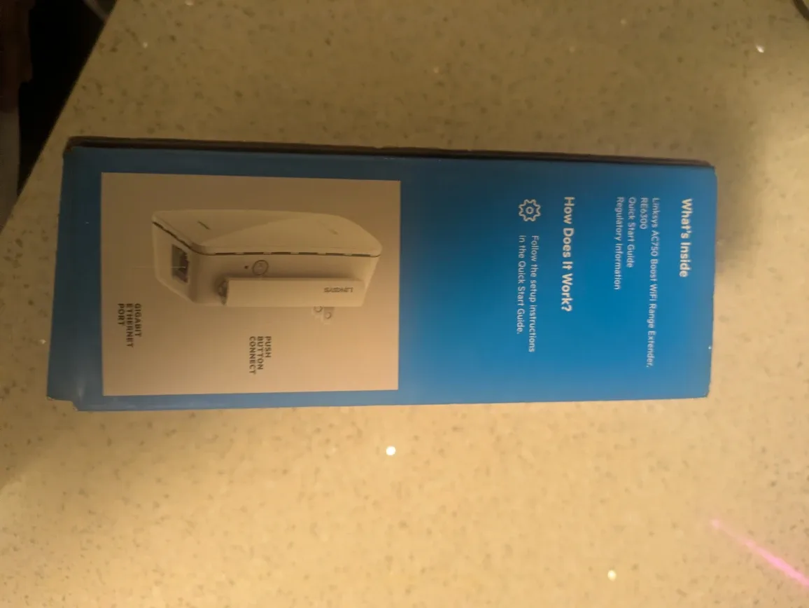 Linksys AC750 WiFi Range Extender -  in Box! image indicator(4)