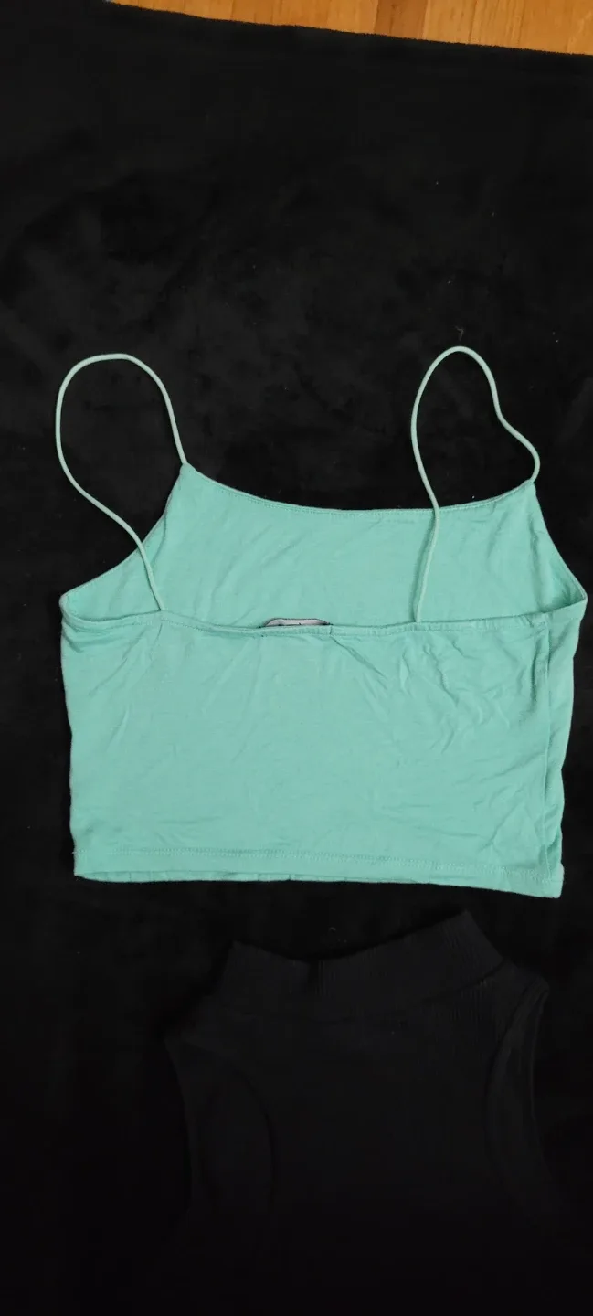 Mint Green Crop Tops image indicator(2)