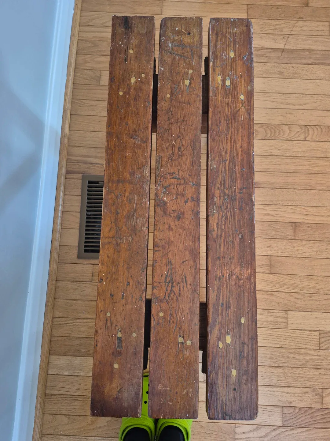 Vintage Bench - Solid Wood - Hand-Made : Super Sturdy & Solid image indicator(5)