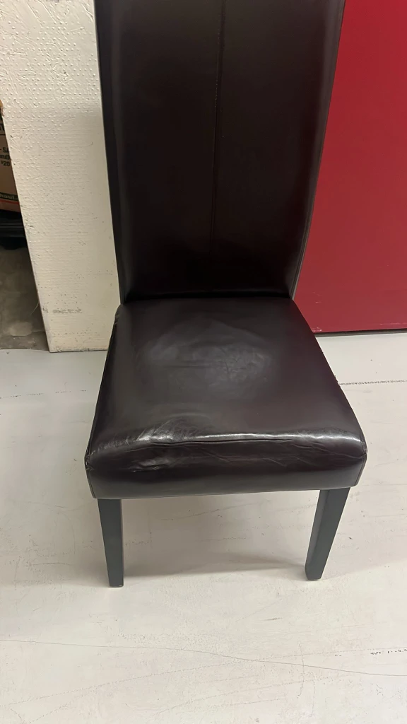 Round Glass Dining Table with 4 Black Chairs - photo 3
