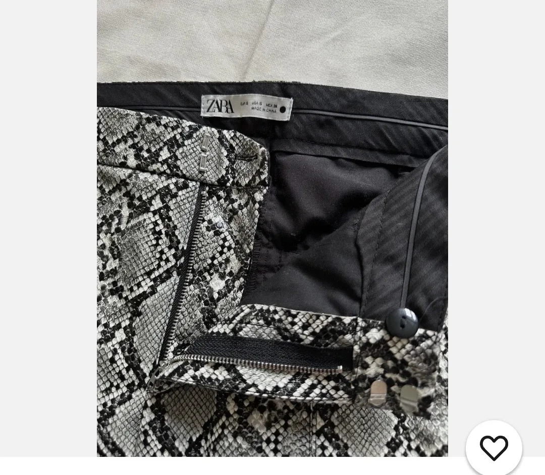 Zara snake print pants image indicator(4)