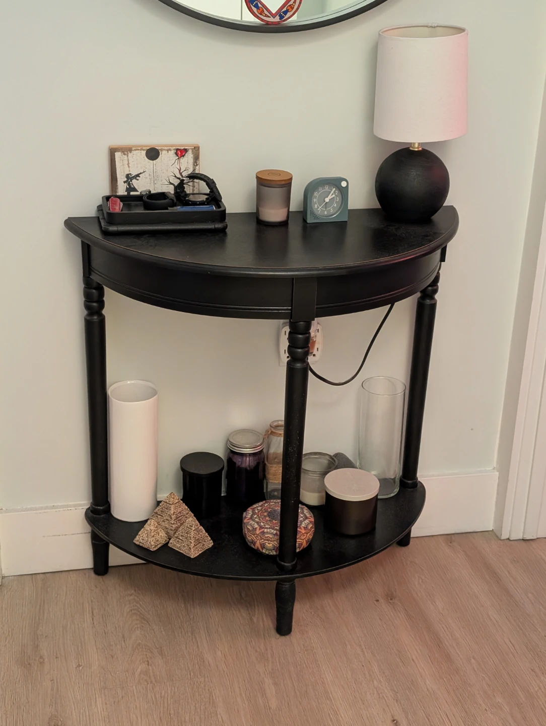 Black Half-Moon Console Table 🥕 - photo 2