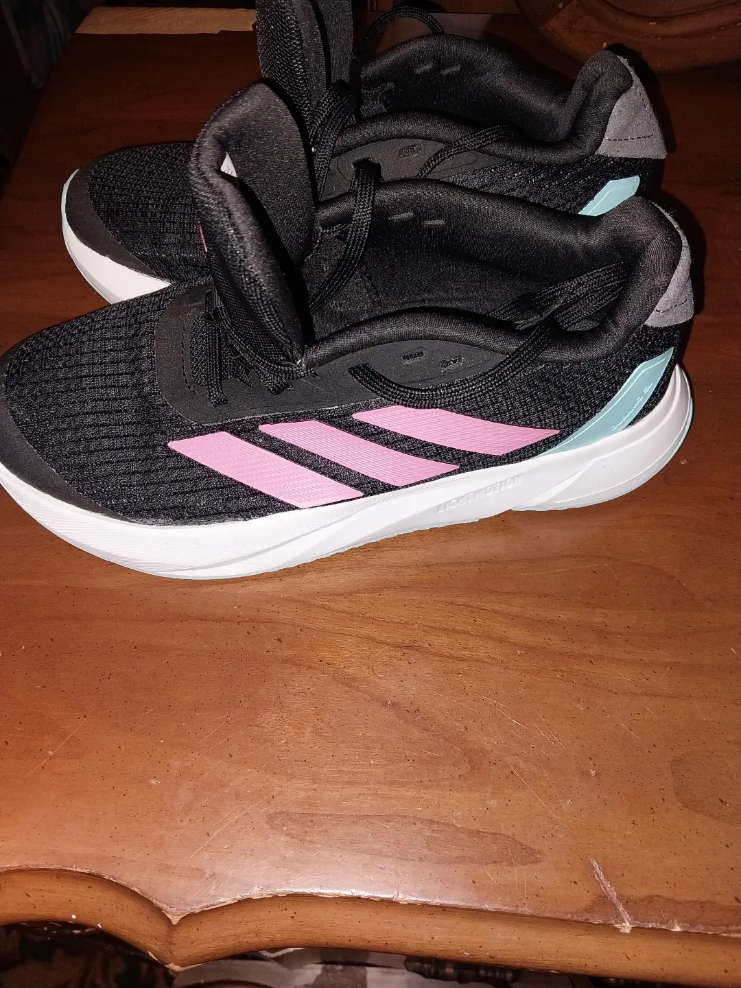 Adidas Black & Pink Running Shoes