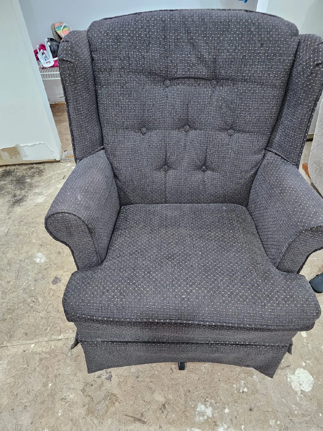 Wingback Armchair - Grey