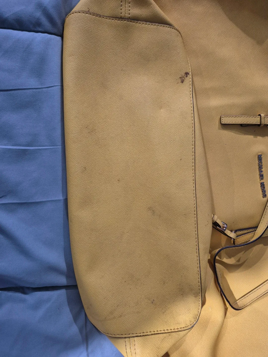 Michael Kors yellow Leather Jet Set