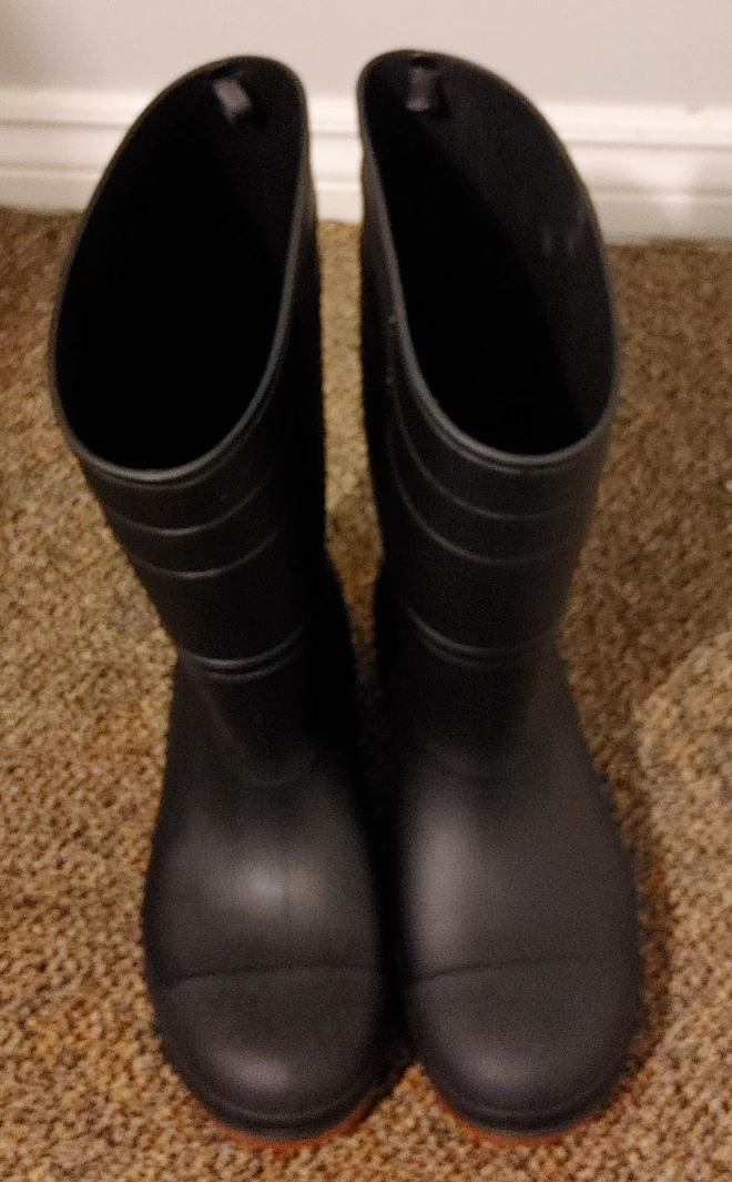 Black Rubber Rain Boots - photo 3