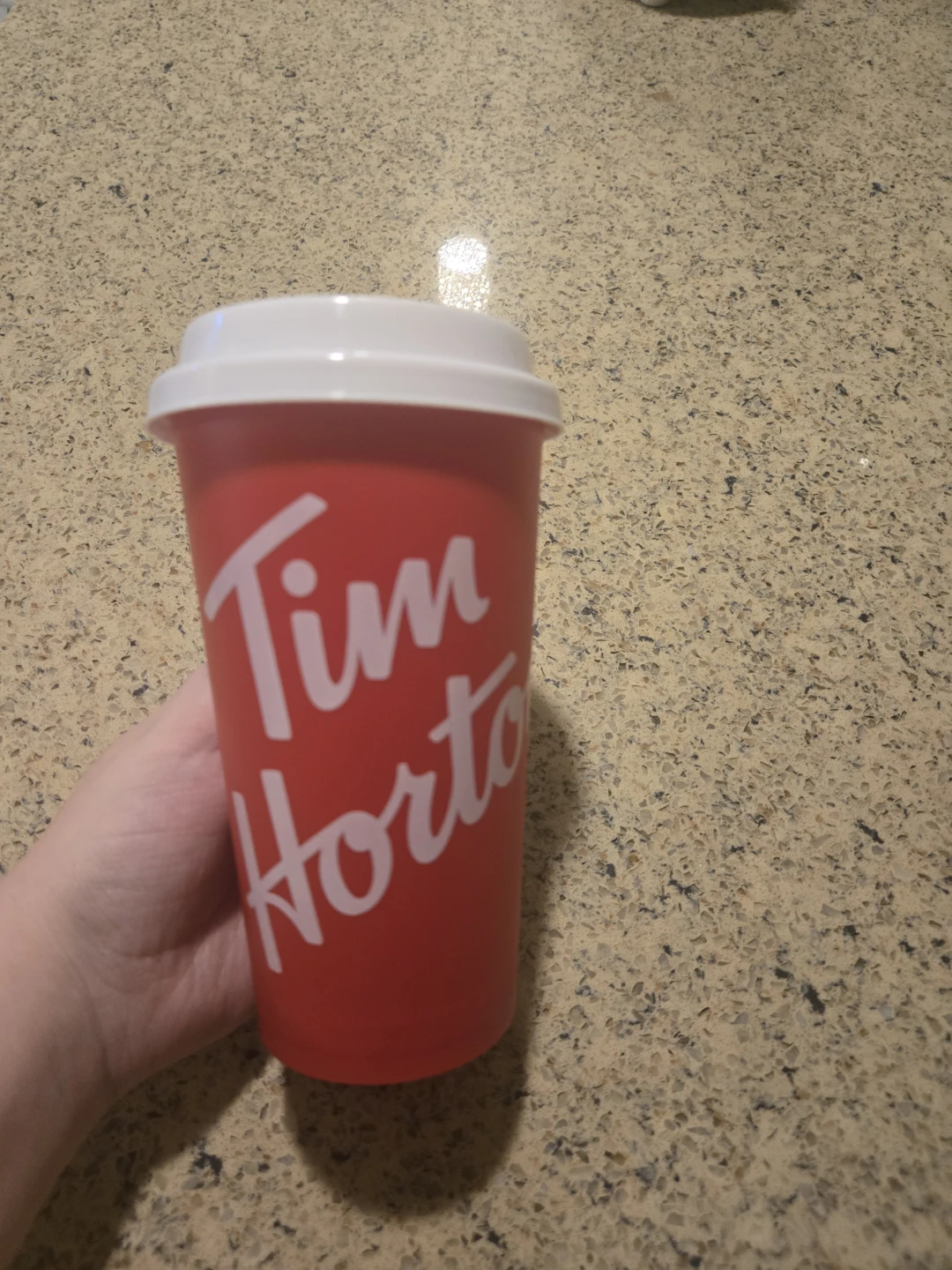 Tim Hortons Red Travel Mug 🥕