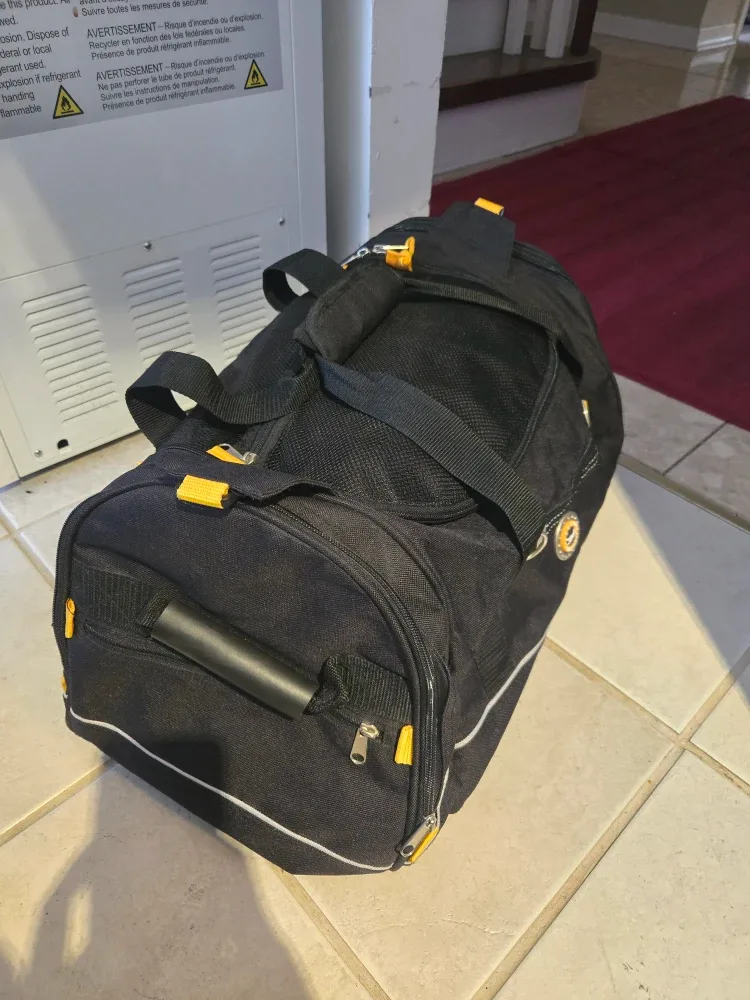 Large Black & Yellow Duffle Bag image indicator(2)