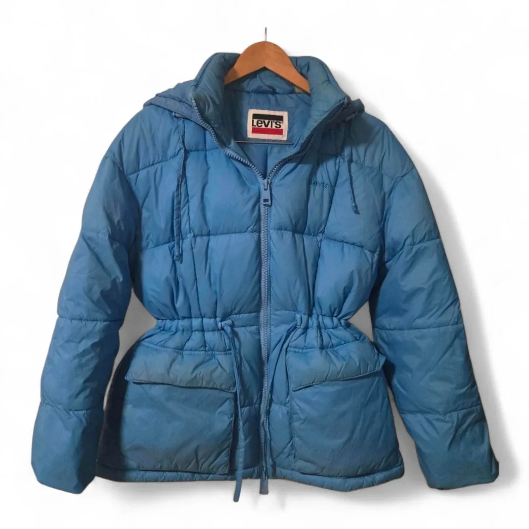 Levi’s Blue Ice Turquoise Puffer Jacket