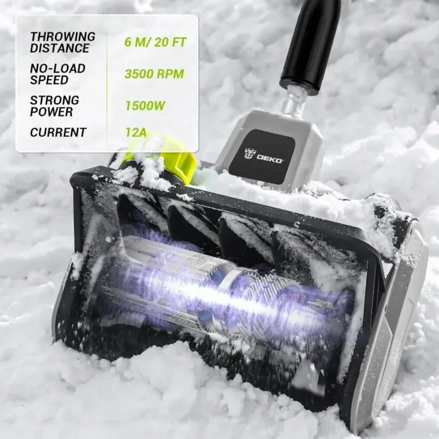 DEKO Electric Snow Shovel - 14" Clearing Width image indicator(4)