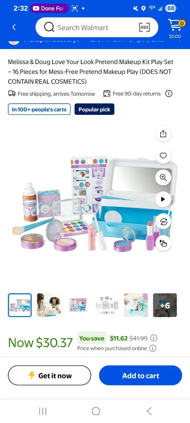 Melissa & Doug Love Your Look Pretend Makeup Kit image indicator(3)