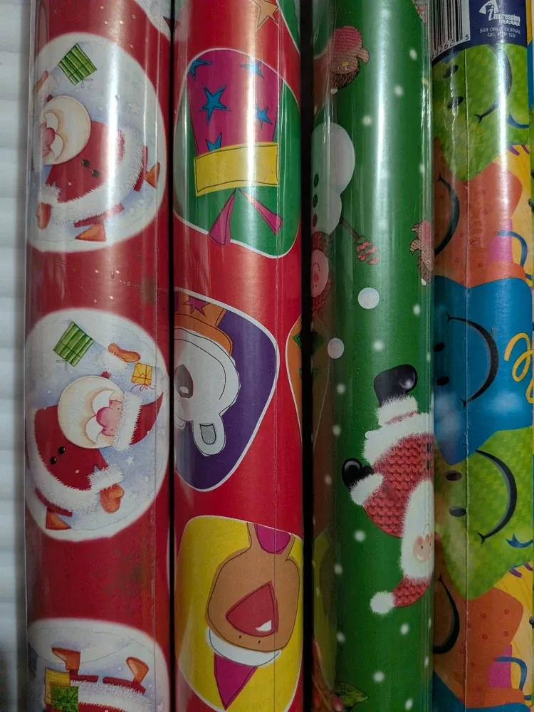 Assorted Christmas/BDay Wrapping Paper Rolls for Kids Kids image indicator(6)