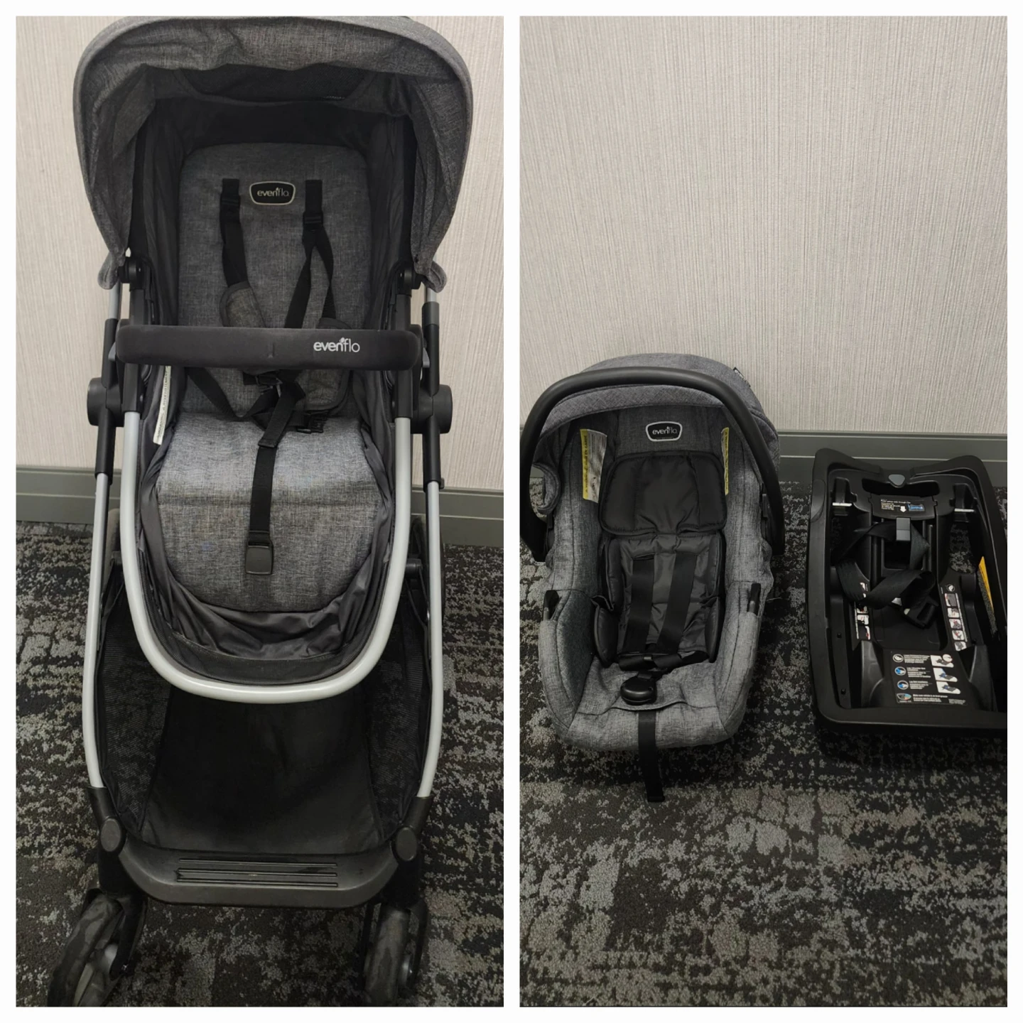 Evenflo Omni Plus Travel System Stroller  & Car seat Combo