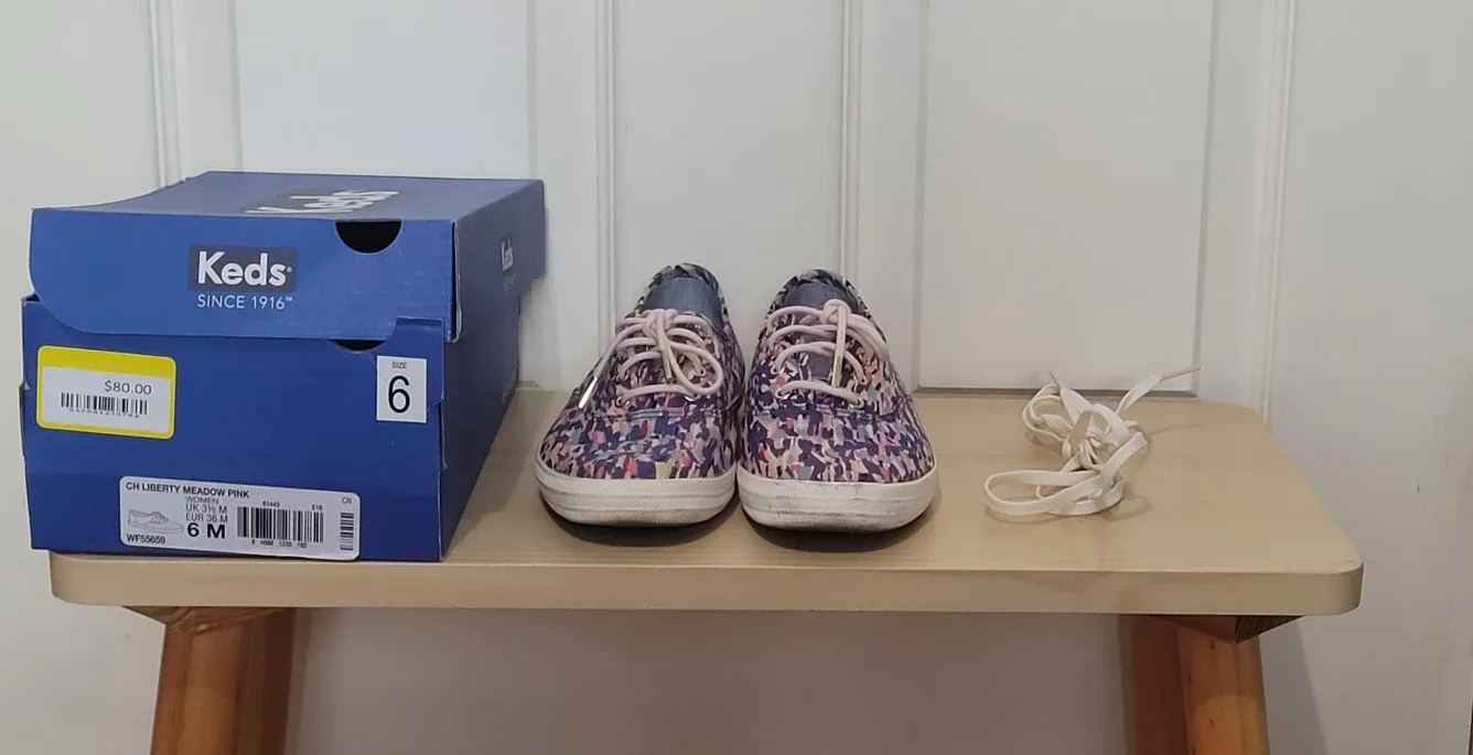 Keds Liberty Meadow Pink Sneakers - Size 6