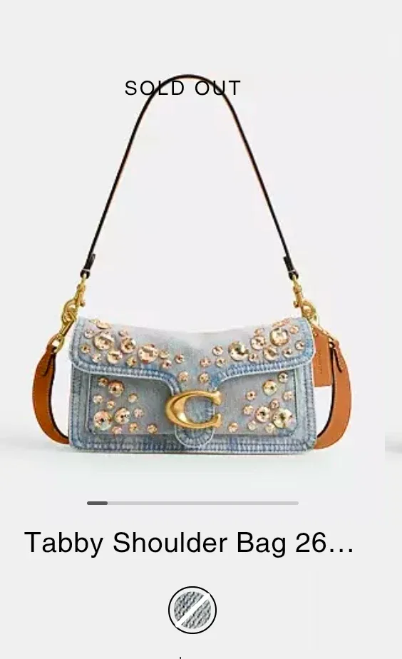 Coach Tabby Shoulder Bag 26 With Crystals - Sold Out At Coach image indicator(10)