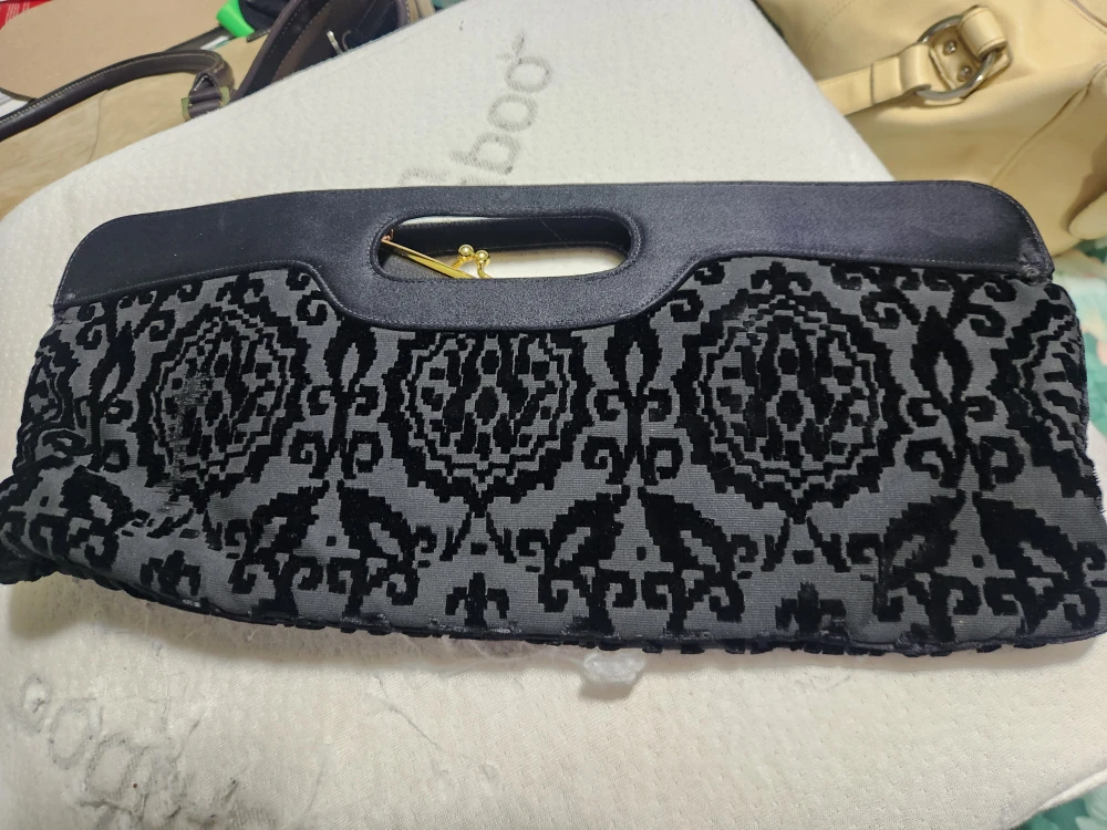 Black Velvet Clutch Purse - photo 4