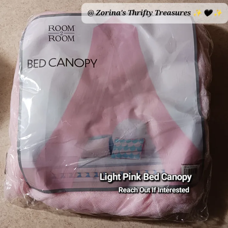 🌺 Room 2 Room Light Pink Bed Canopy - New!