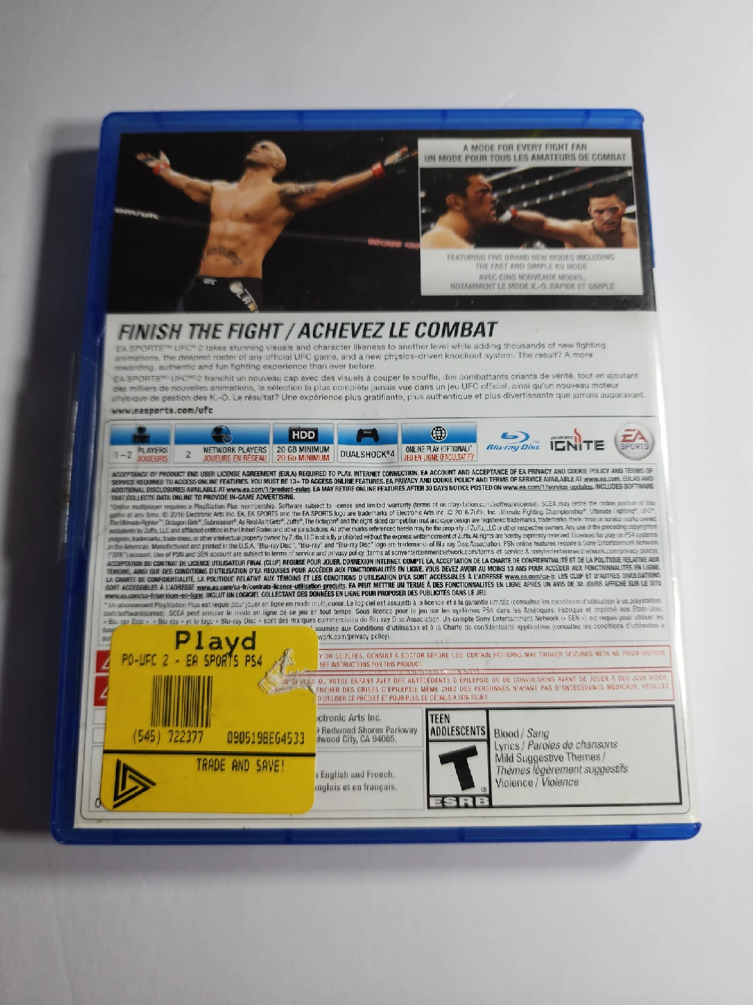 EA Sports UFC 2 - PlayStation 4 (PS4) - photo 2