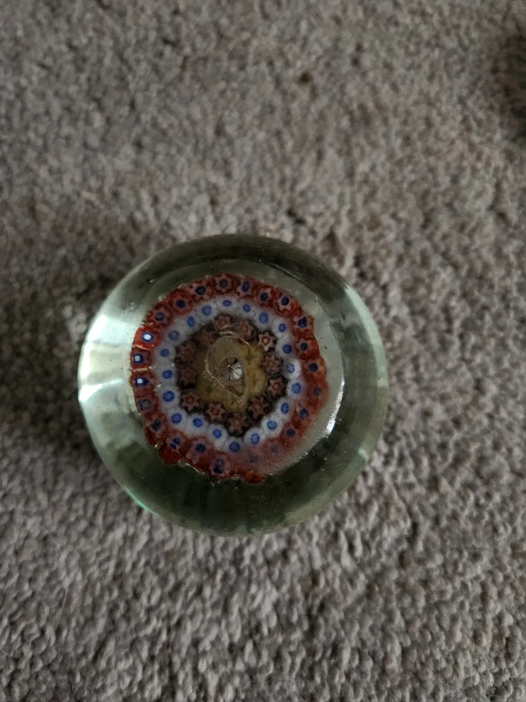 Vintage Millefiori 🥕Glass Paperweight image indicator(2)