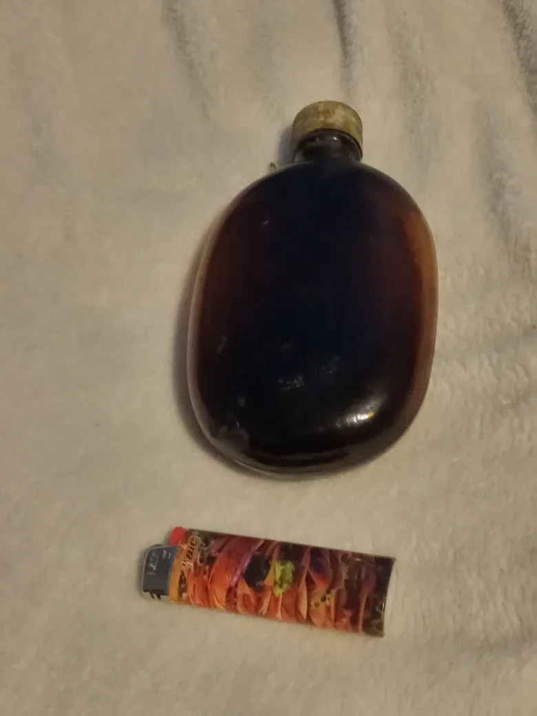 Vintage Brown Glass Flask image indicator(3)